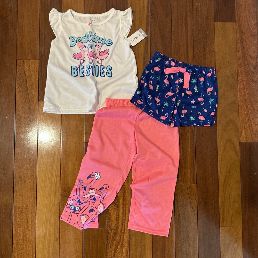 Flamingo Pajama Set for Kids